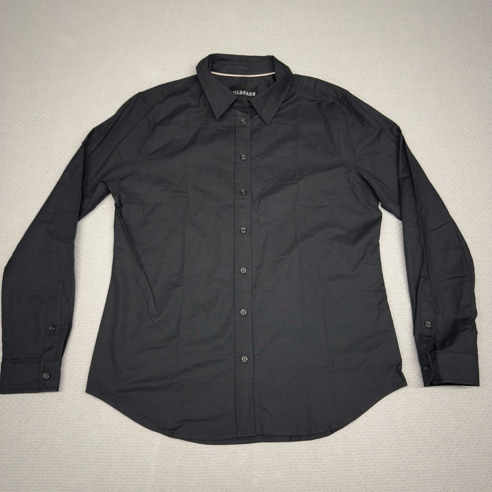 Wildfang Black Button-Down Shirt